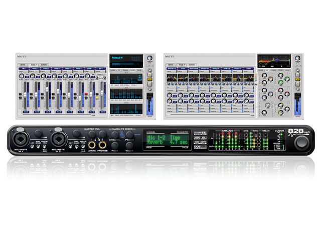 The CueMix FX software enables you to control all the 828mk3's settings.